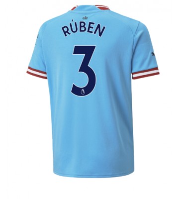 Manchester City Ruben Dias #3 Hemmatröja 2022-23 Korta ärmar